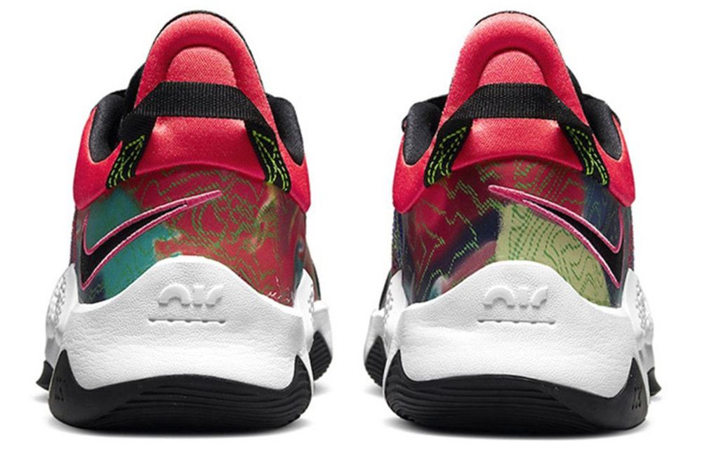 Nike PG 5 EP "Multi-Color" pickled pepper 5 Paul George actual combat shock absorption, non-slip, wear-resistant wrapping support low-top basketball shoes for men and women with the same black color domestic version