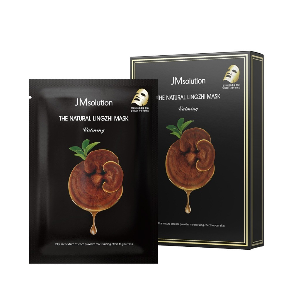 JMSOLUTION - МАСКА ТКАНЕВАЯ С ЭКСТРАКТОМ ГРИБА ЛИНЧЖИ THE NATURAL LINGZHI MASK CALMING, 30 МЛ