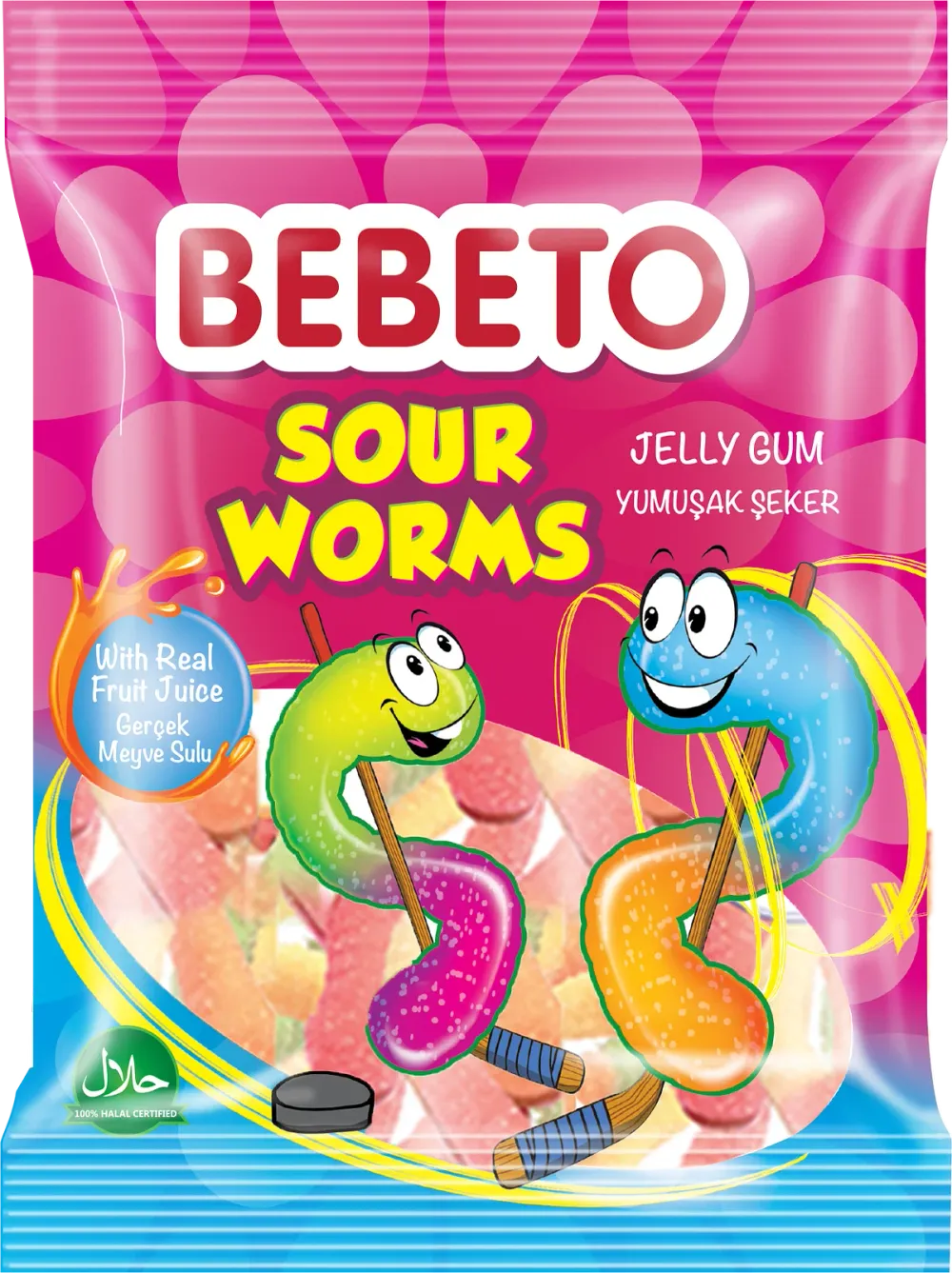 Мармелад "Бебето" Sour Worms 80г