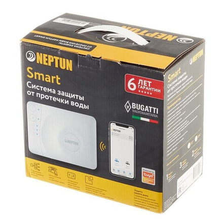 Комплект система защиты от протечек воды Neptun Bugatti Smart Tuya 3/4"