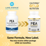 California Gold Nutrition, ПЭА (пальмитоилэтаноламид), 90 вегетарианских капсул (300 мг в 1 капсуле)