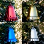 игрушка на большая елку - колокольчик глянцевый