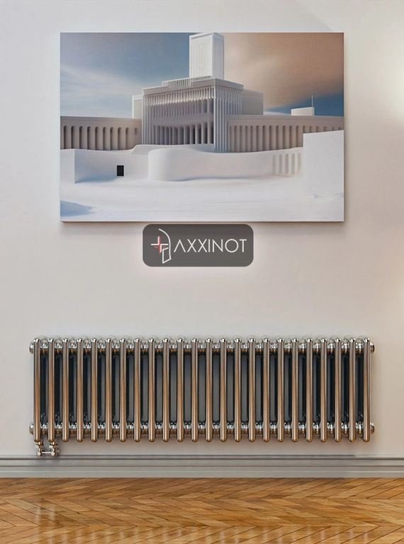 Axxinot Sentir Chrome 3037 - трехтрубный трубчатый радиатор высотой 370 мм, нижнее подключение