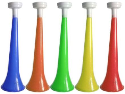 Дудка для болельщика. Длина 28 см, диаметр раструба 8 см. :DU-28*8