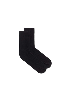 ZARA ХЛОПЧАТОБУМАЖНЫЕ НОСКИ, ЧЕРНЫЙ