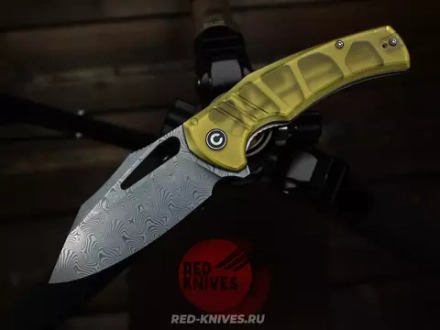 Нож складной CIVIVI BullTusk C23017-DS1 сталь Stainless Damascus, рукоять Ultem