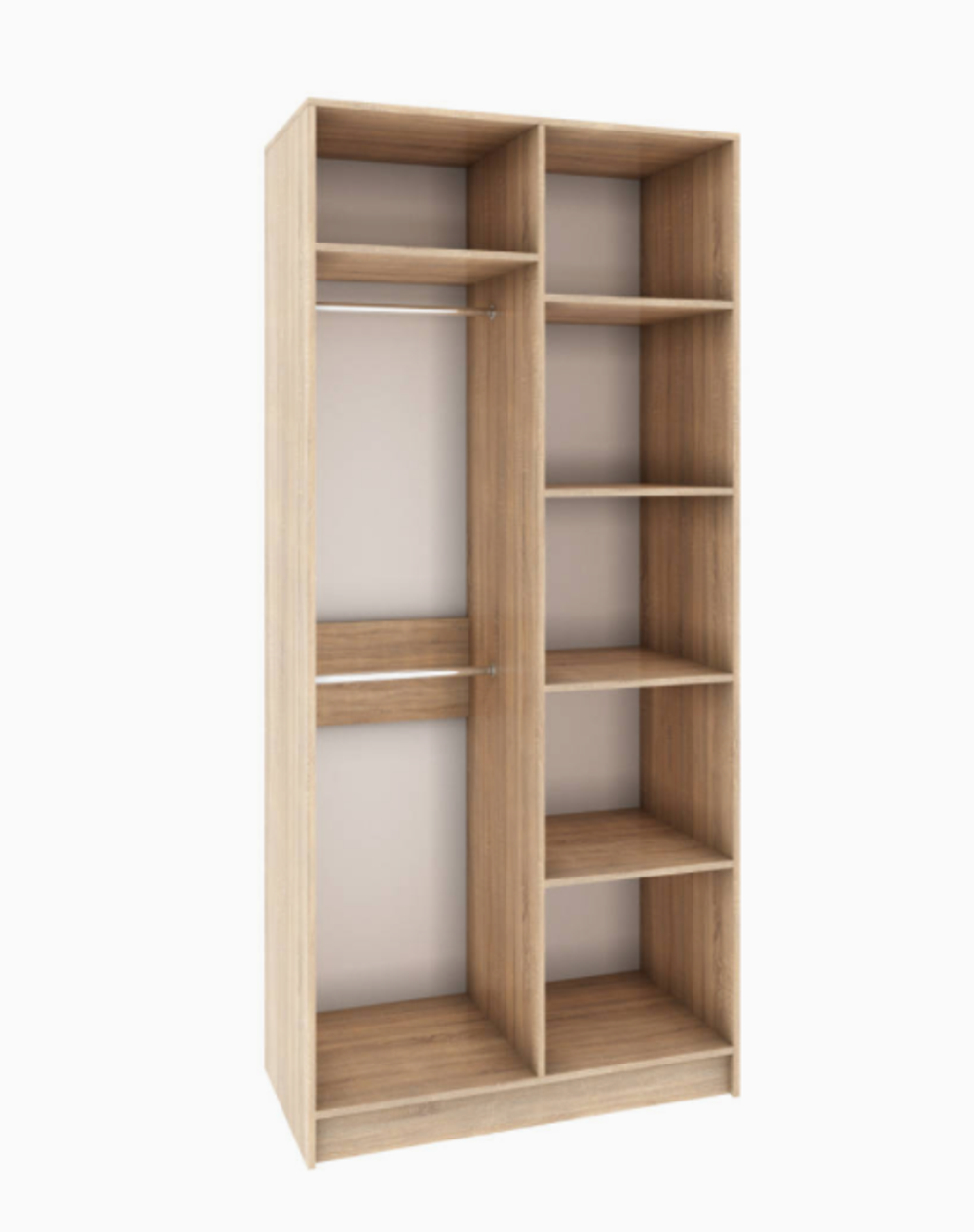 Шкаф 2-х створчатый Мадлен (Дуб шале серебро)