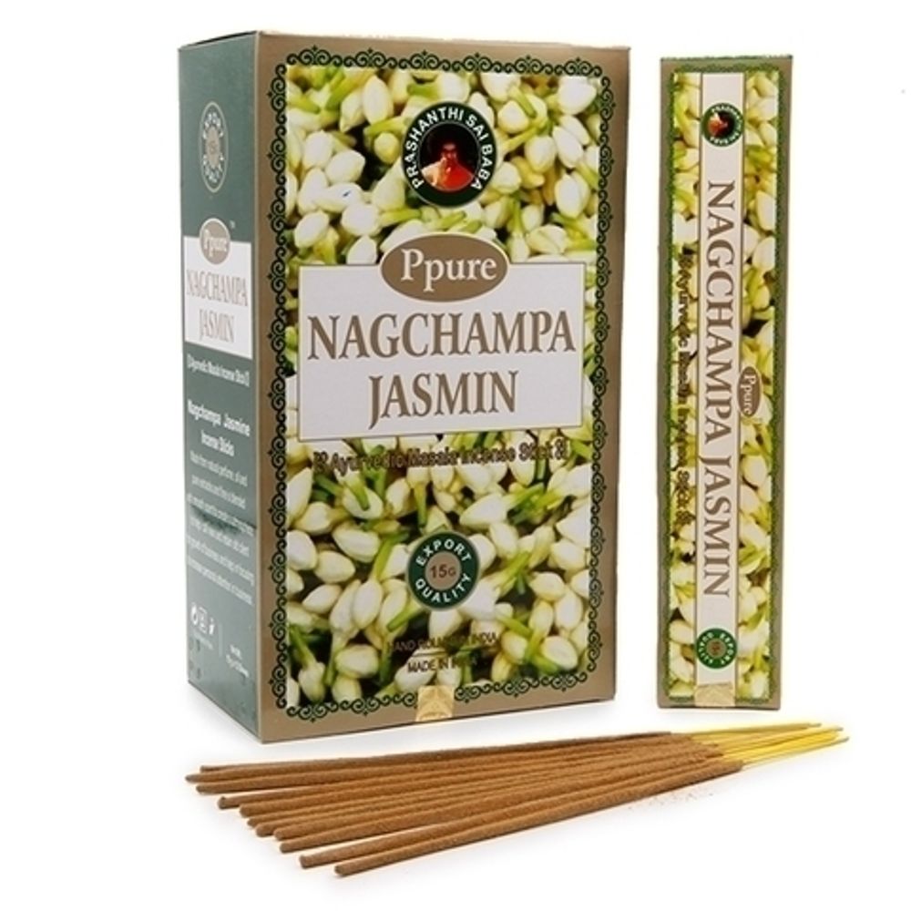 Ppure Nag Champa Jasmine Благовоние-масала Жасмин, 15 г