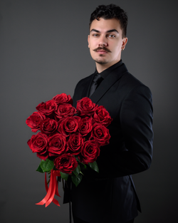 Монобукет красный *