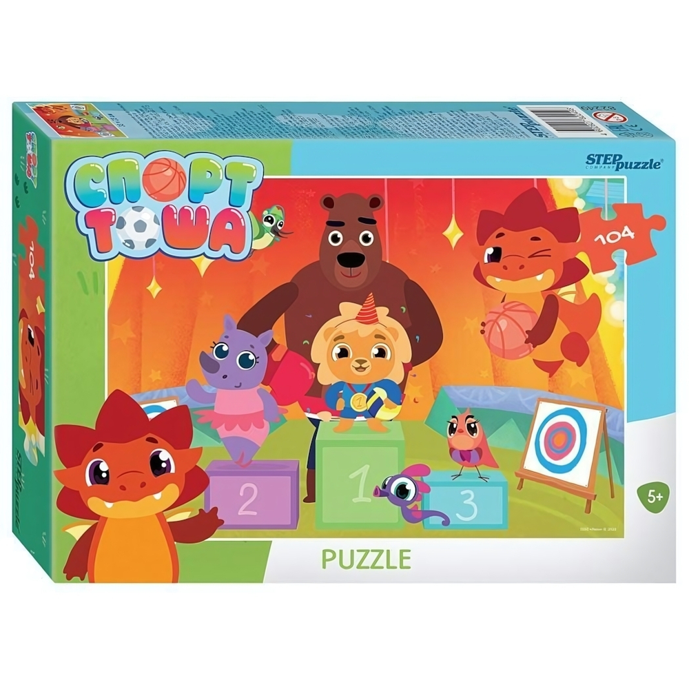 Пазл 104эл. "Спорт Тоша" (Степ пазл)