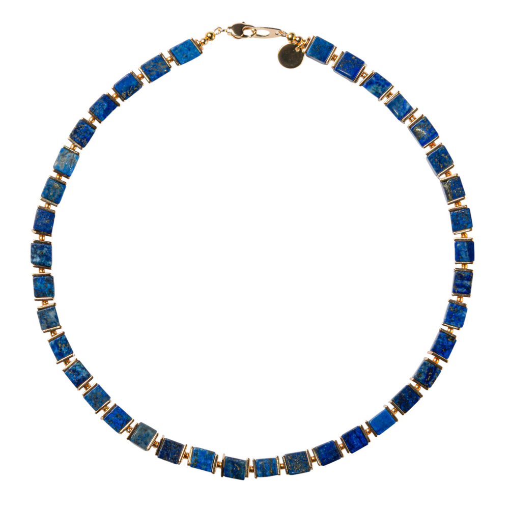 Колье "КУБ" lapis lazuli