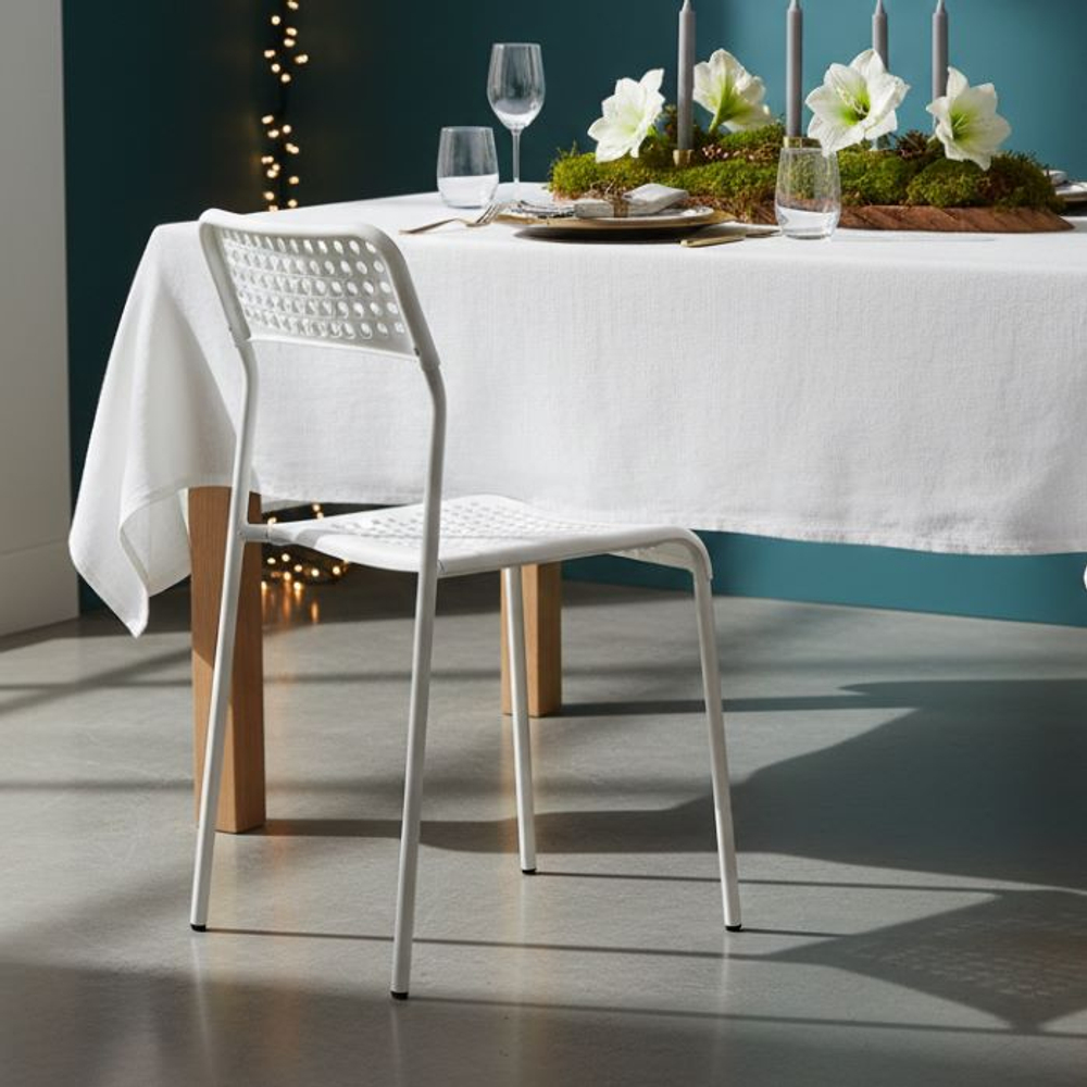 Стул Bengt белый, 42х47х78 см, полипропилен, металл