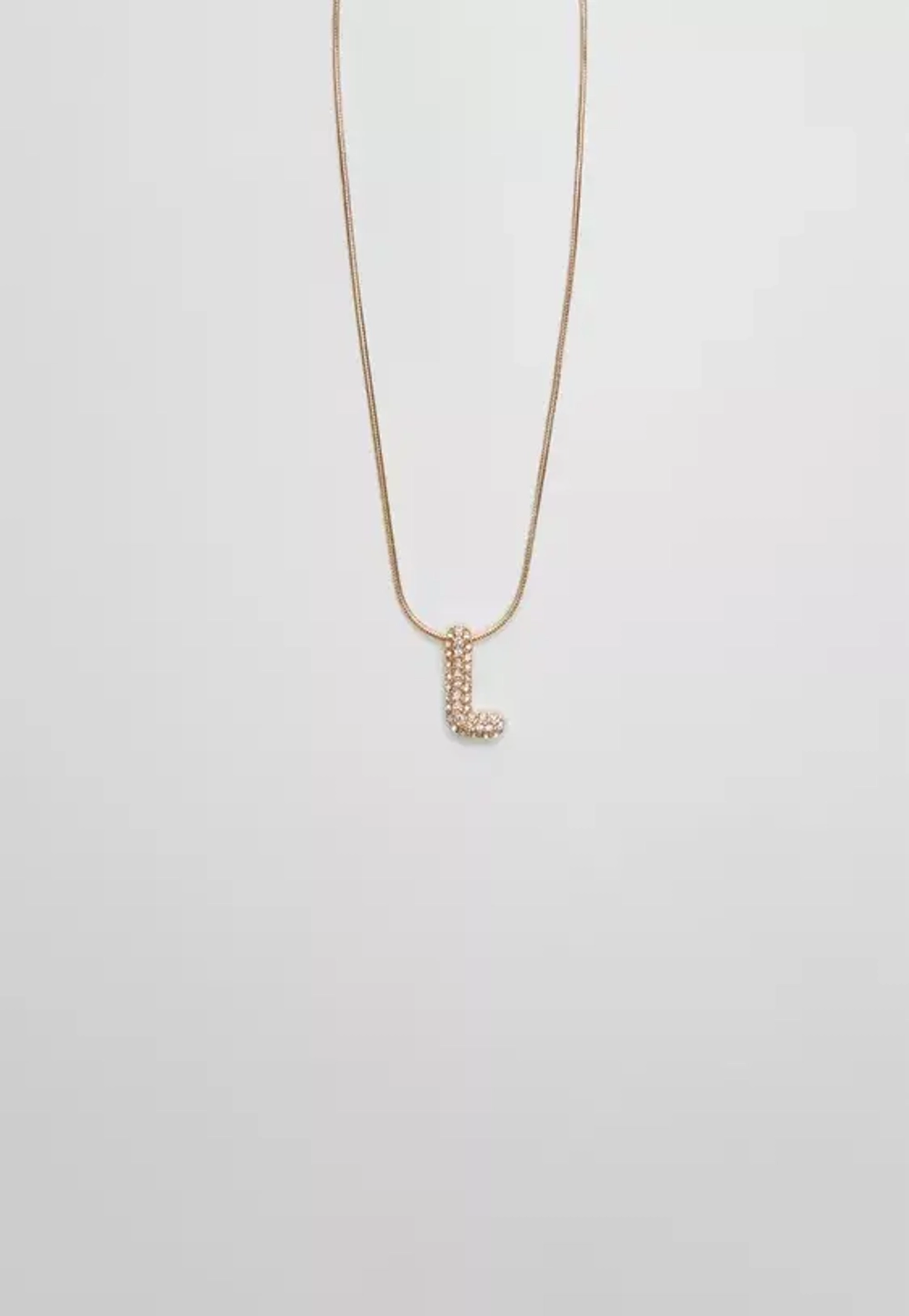 STRADIVARIUS Ожерелье с инициалами из горного хрусталя, золотой