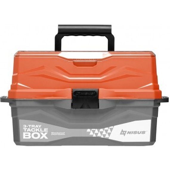Ящик для снастей NISUS Tackle Box трехполочный оранжевый (N-TB-3-O)