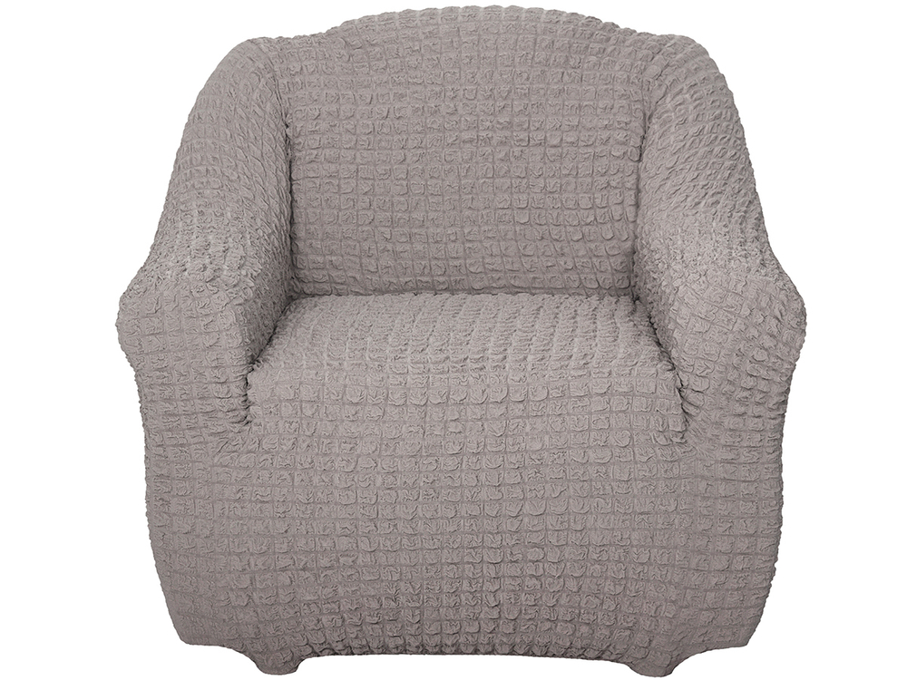 Чехол на кресло без оборки Модерн, цвет Капучино