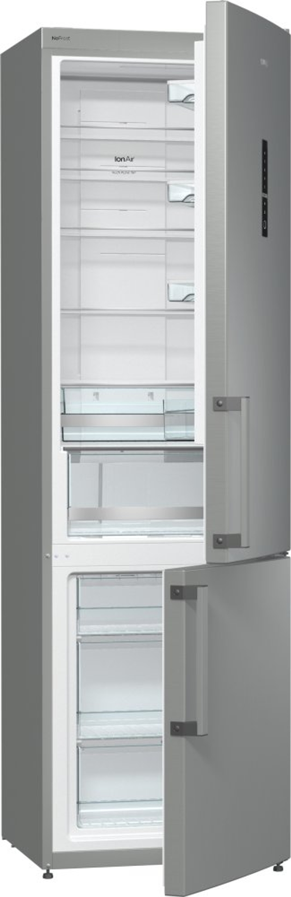 Отдельностоящий двухкамерный холодильник Gorenje NRK 6201 MX-O