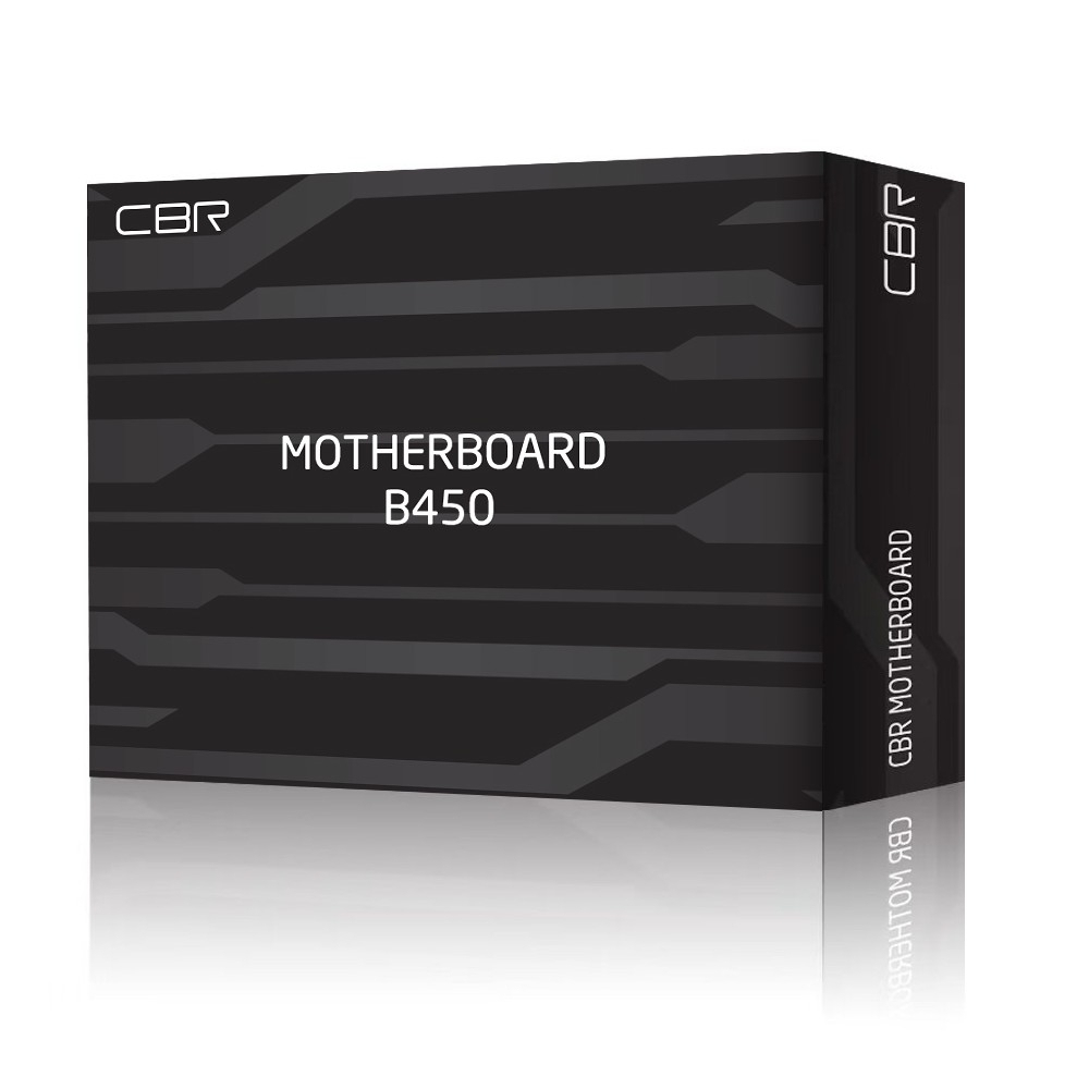 Материнская плата CBR B450 ( Chipset B450, Socket AM4, 2*DDR4, mATX, VGA+HDMI, 1*PCIEx16,1*PCIEx1,1*M.2(NVME & SATA), 4*SATA3, 2*USB2.0 + 2*USB3.0, LAN 1Gb)