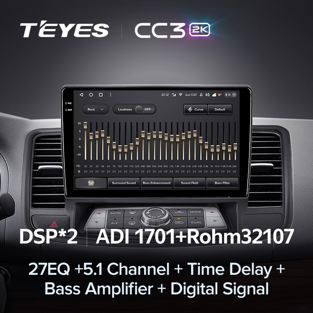 Teyes CC3 2K 9"для Nissan Teana 2003-2008