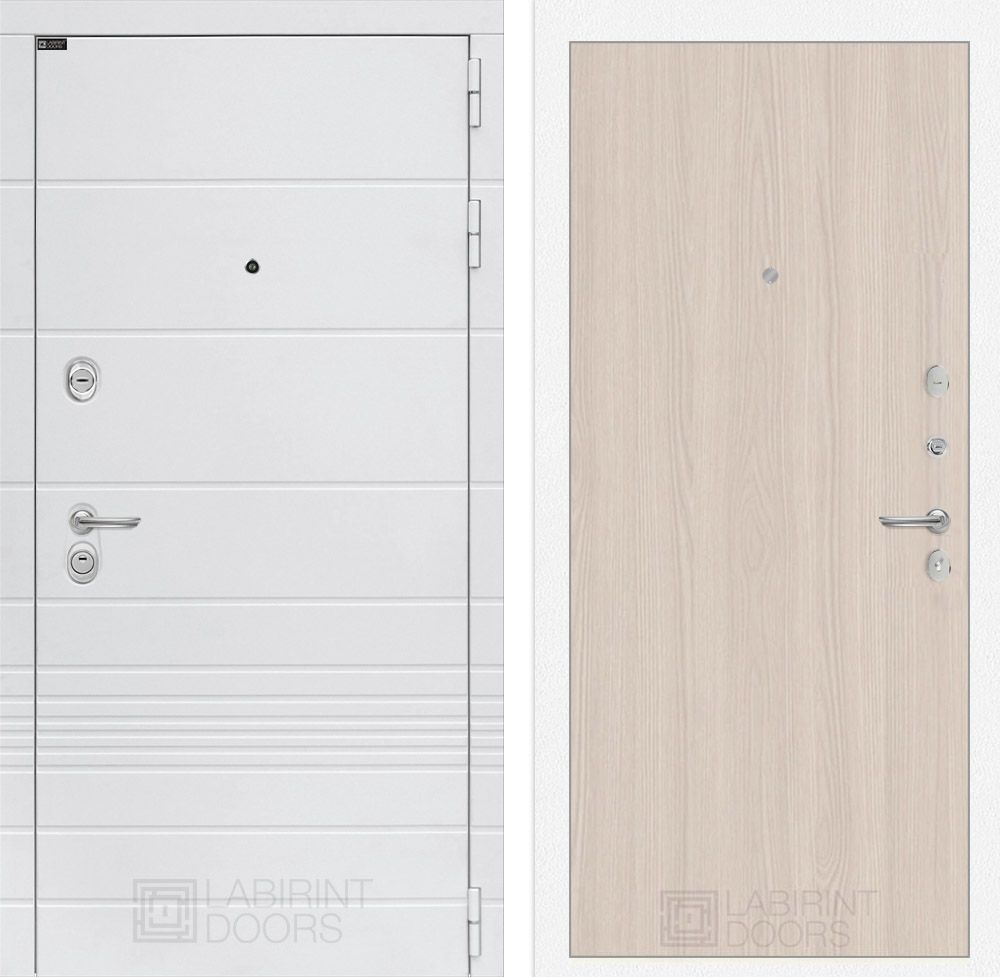 Входная дверь Лабиринт ТРЕНДО - 05 Ясень Светлый
