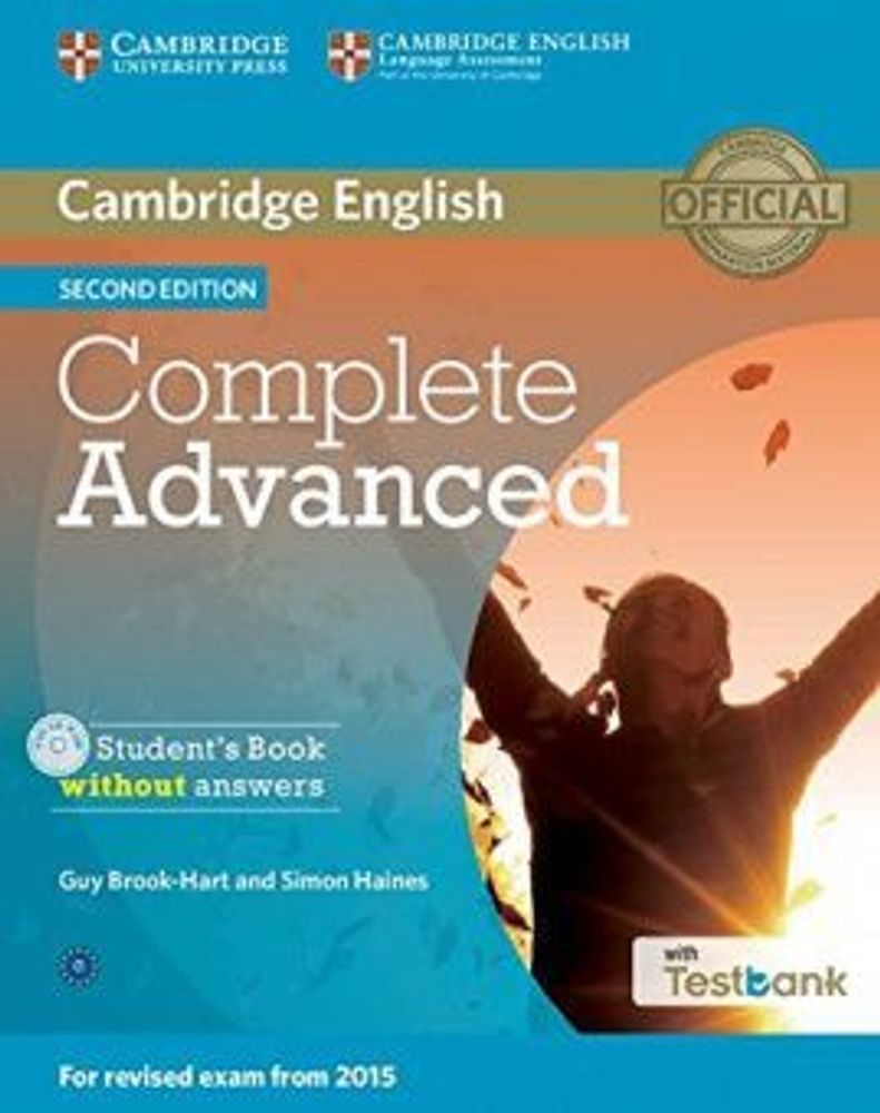 Complete Advanced 2nd edition (for revised exam 2015) Student&#39;s Book without Answers with CD-ROM with Testbank