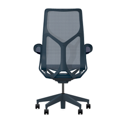 Кресло Herman Miller Cosm, высокая спинка, цвет Nightfall, подлокотники «лепестки» (Leaf)