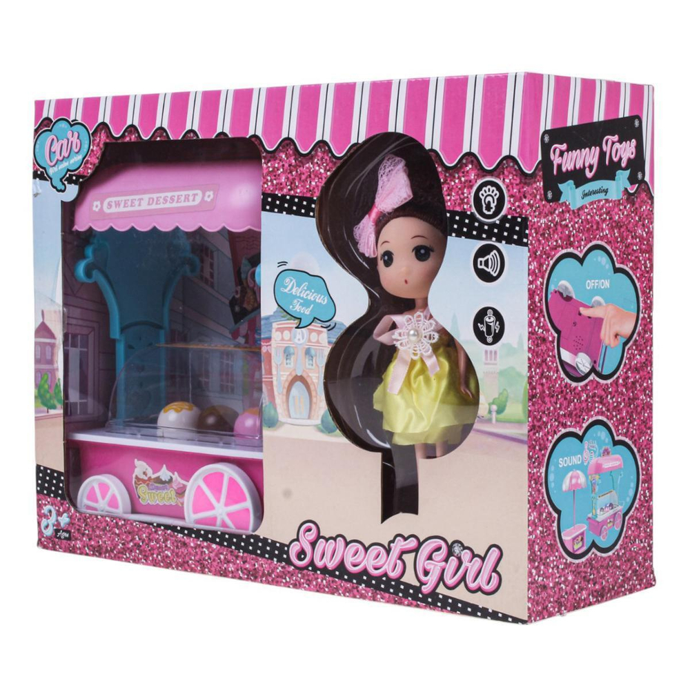 Игровой набор для девочек с куклой, коробка 71022-19