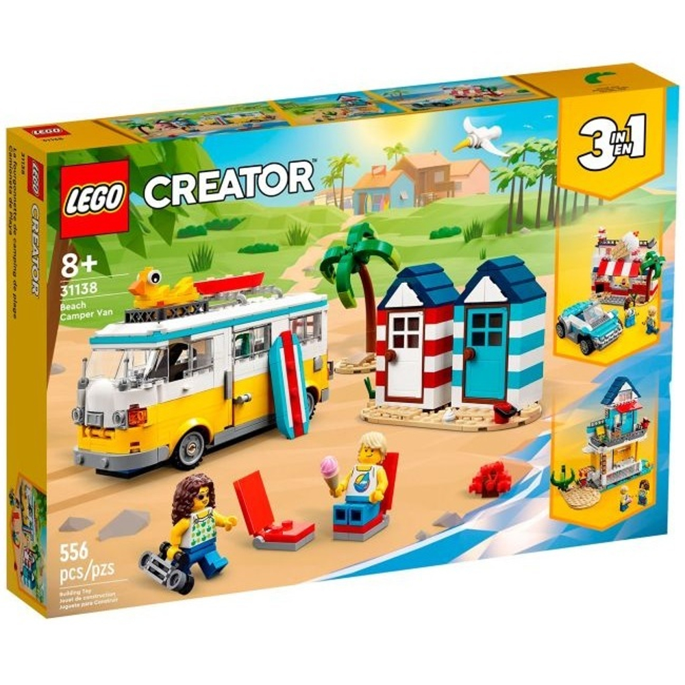 Конструктор LEGO Creator 31138 Туристический фургон на пляже
