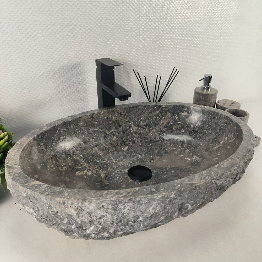 Раковина из мрамора Erozy Grey EM-64677 61*41*16 0189