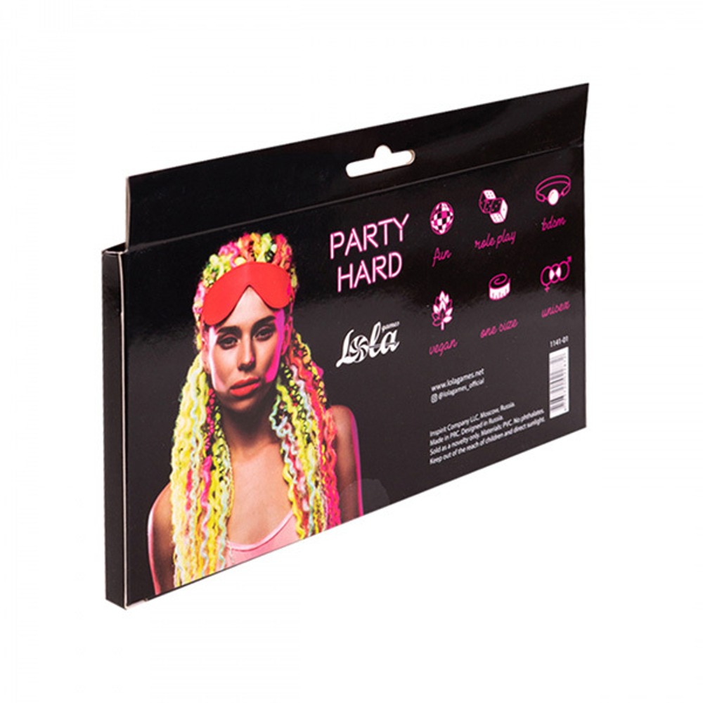 Красная маска на резиночке Lola Games Party Hard Mask Shy Red 1141-01lola