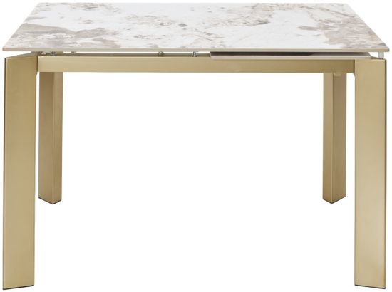 Стол CORNER 120 GLOSS LUXURY PANDORA SOLID CERAMIC / шампань