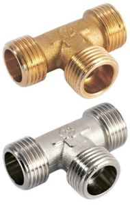 Тройники Stout c резьбой НН латунь