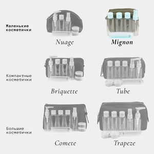 Несессер Mignon из кожи теленка, зеленого цвета