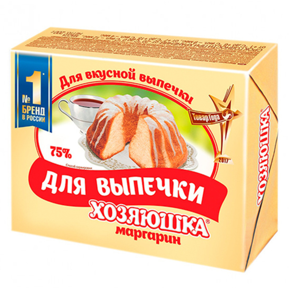 Маргарин «Для выпечки» 75% «Хозяюшка» - 200 г