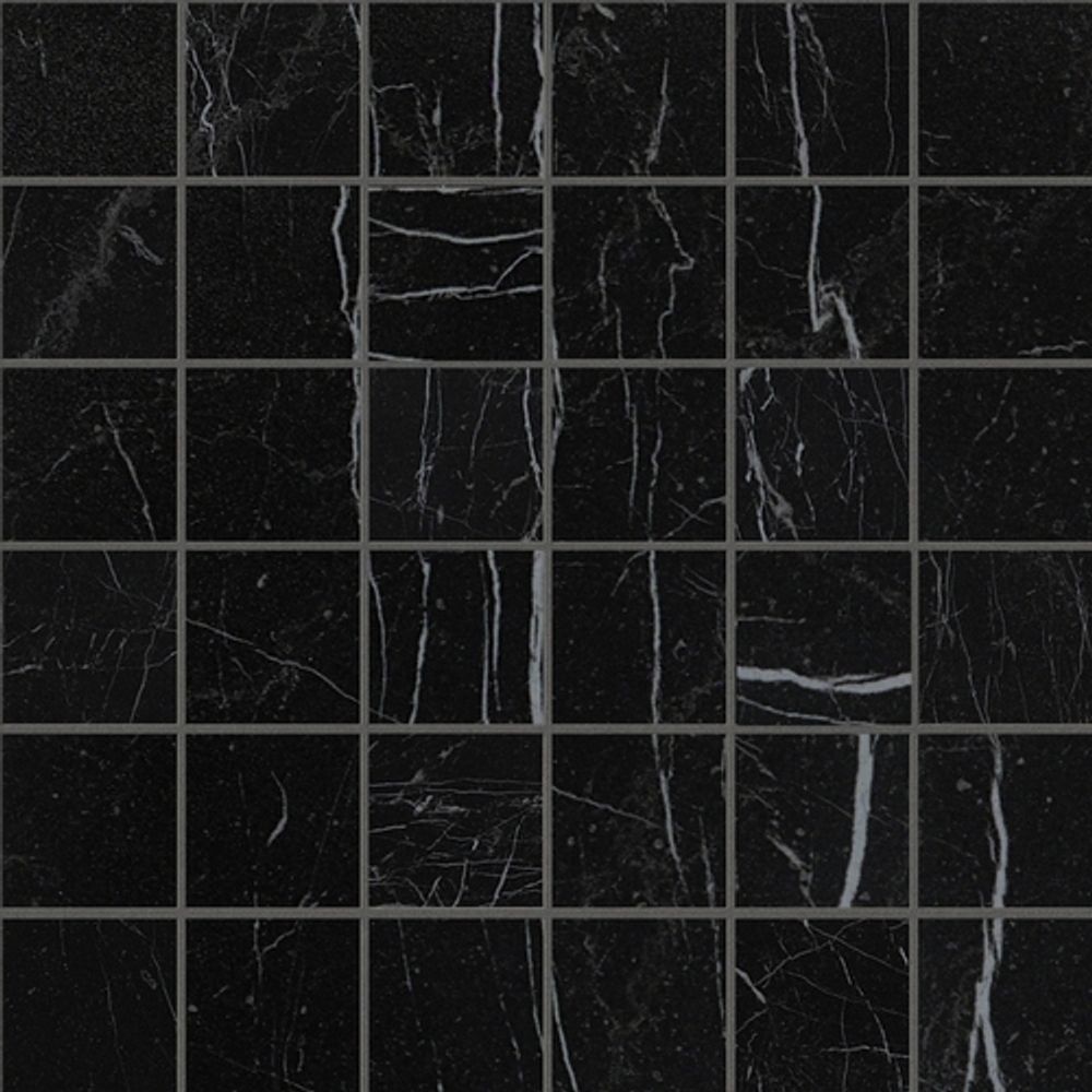 Мозаика Roma Diamond Nero Reale Macromosaico 30x30