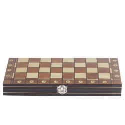 GAEM Игра настольная 2 в 1 (шахматы, шашки), L39 W19,5 H4 см