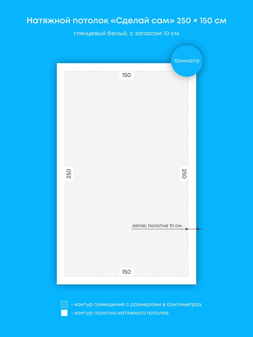 Натяжные потолки: 9.3 м2, 3.8 м2