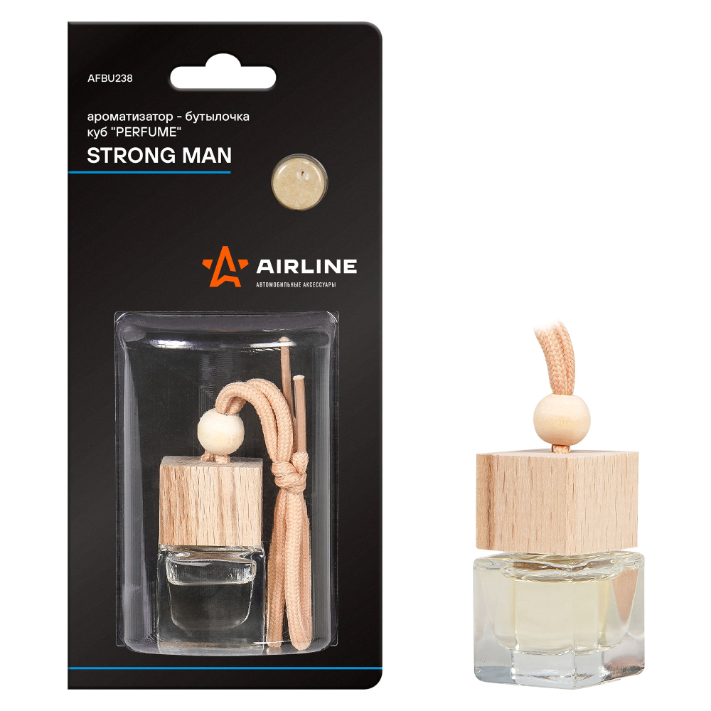 Ароматизатор на зеркало Airline Perfume бутылочка strong man AFBU238