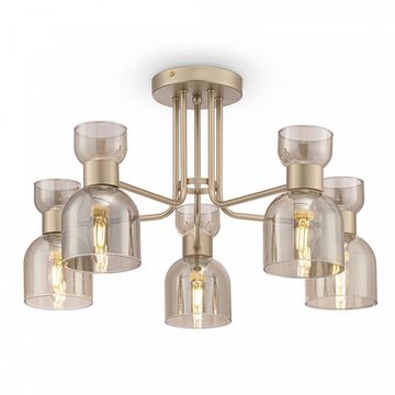 Люстра потолочная FR5094PL-05G матовое золото Isla Freya