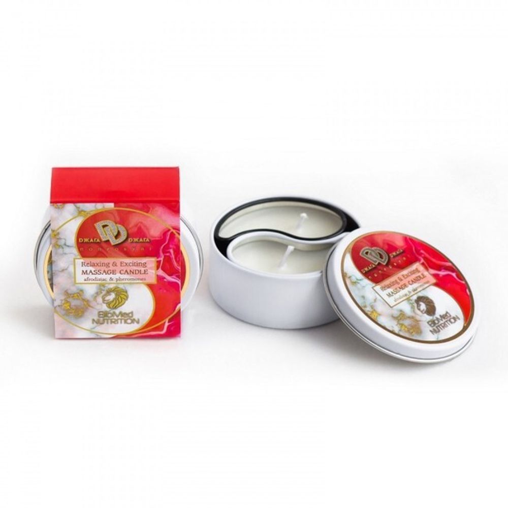 Массажная свеча Relaxing &amp; Exciting Massage Candle Клубника в сливках (30 мл)