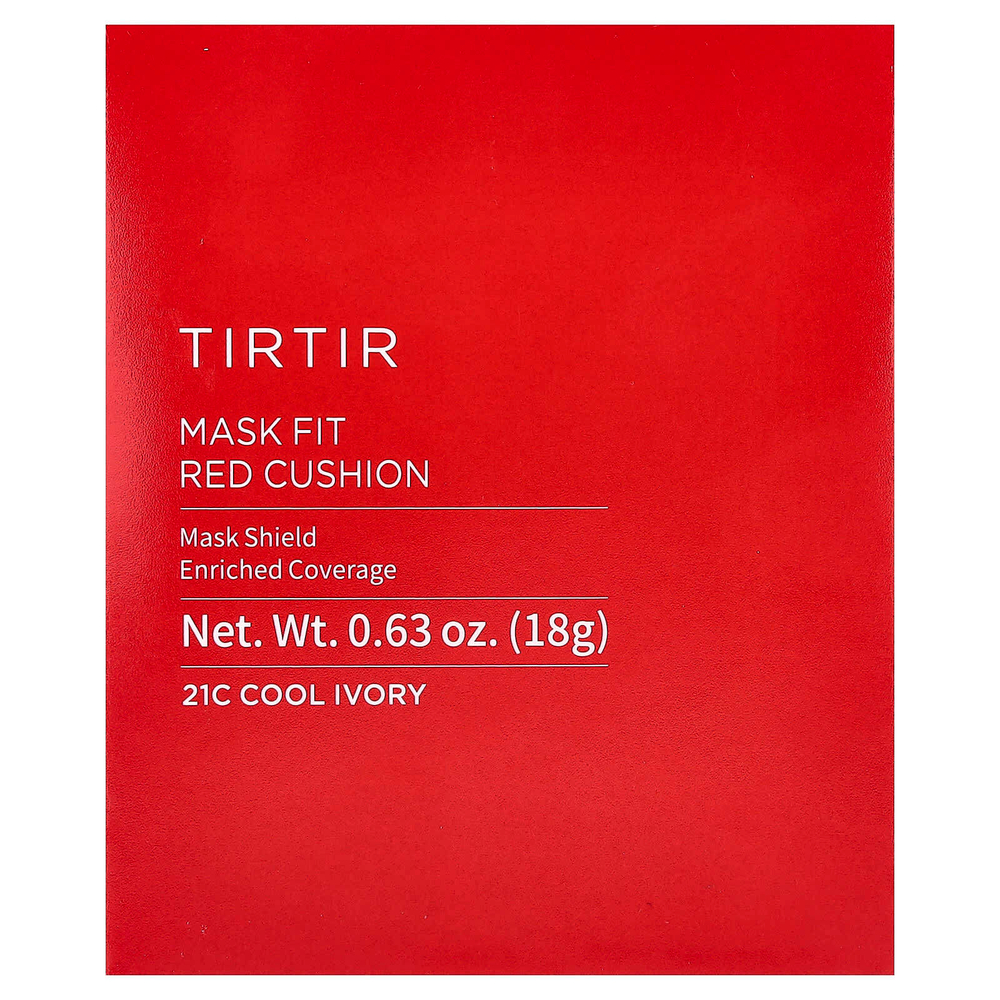 TIRTIR, Mask Fit Red Cushion, кушон, тон 21C, холодный слоновая кость, 18 г (0,63 унции)