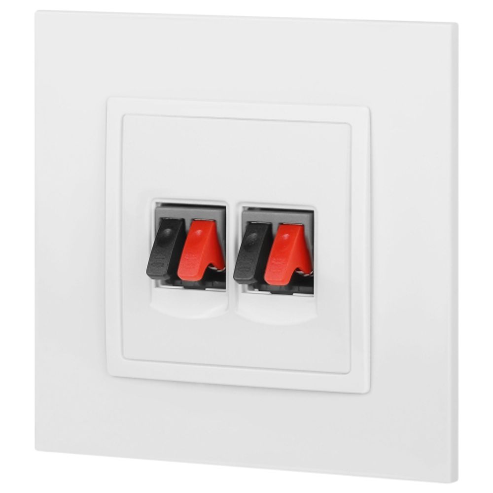 Розетка ЭРА Elegance 14-3112-01 аудио двойная IP20 белый