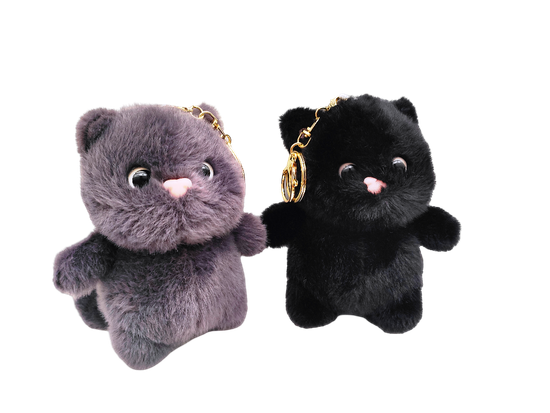 Мягкая игрушка брелок Кот-бегемот в ассорт. 13см