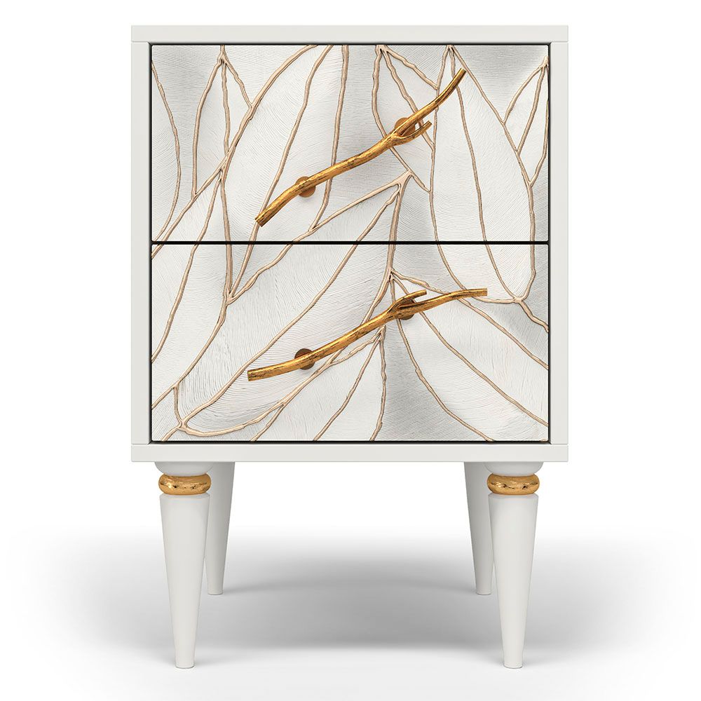 Тумба Арт Классика с 2-мя ящиками Айс Амбер