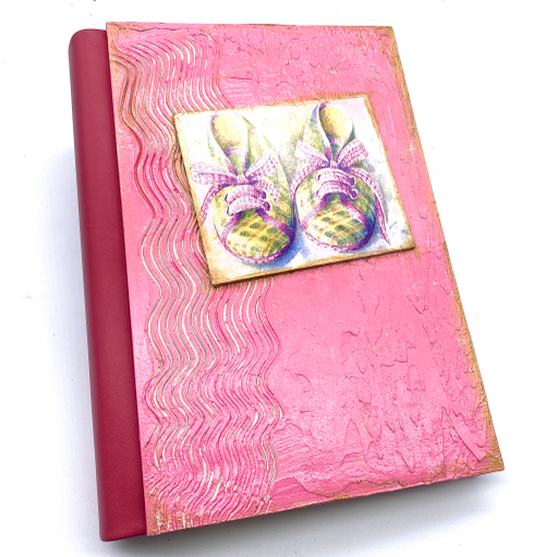 Фотоальбом из натуральной кожи "Ricamo Rosa"