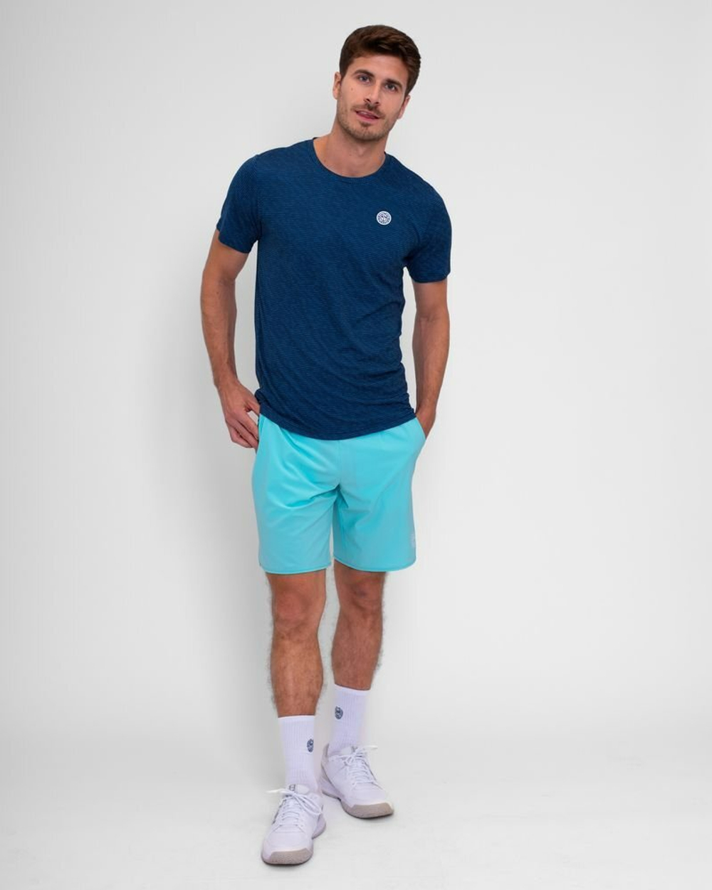 ОДЕЖДА ДЛЯ ТЕННИСА Мужская, Футболка BIDI BADU TWIGGY CREW .