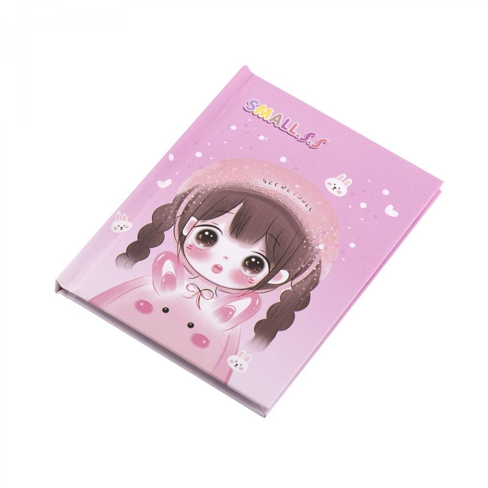 Блокнот в футляре, 12,5 см * 16,0 см, 7БЦ, Alingar, ламинация, замочек, линия, 45 л., " Малышка с шапке" Блокнот в футляре, 12,5 см * 16,0 см, 7БЦ, Alingar, ламинация, замочек, линия, 45 л., " Малышка с шапке"