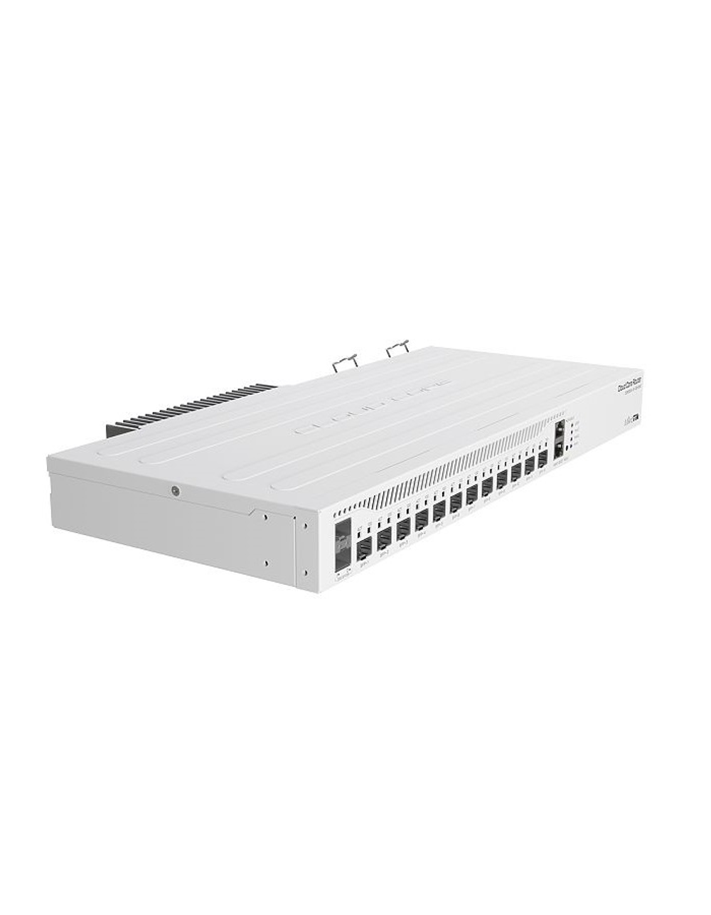 Маршрутизатор MikroTik Cloud Core Router 2004-1G-12S+2XS with Annapurna Alpine AL32400 Cortex A57 CPU (4-cores, 1.7GHz per core), 4GB RAM, 1x Gigabit RJ45 port, 12x 10G SFP+ cages, 2 x 25G SFP28 cages, RouterOS L6,