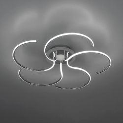 Citilux Джемини CL229251E LED RGB Люстра с пультом Хром