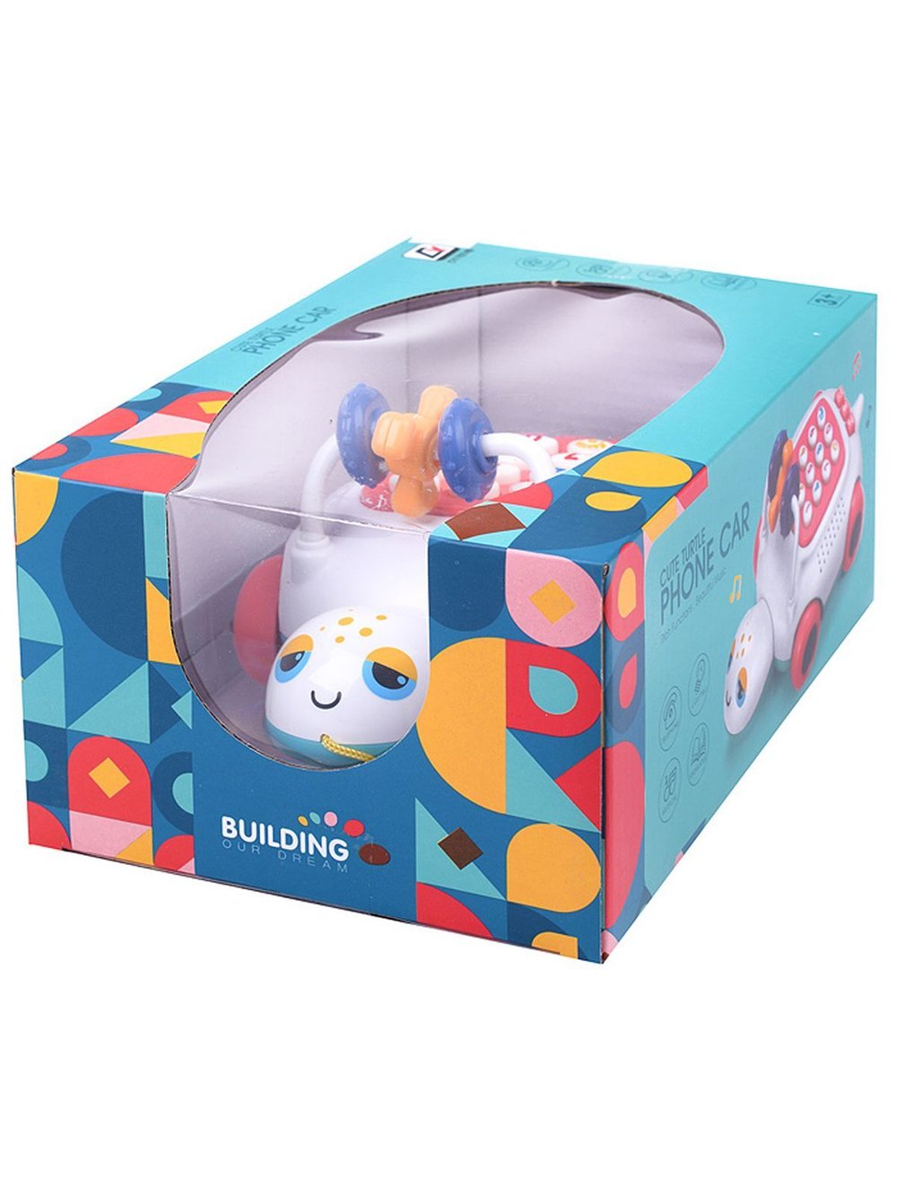 Развивающая музыкальная игрушка Черепаха на батарейках (CY-7074B)