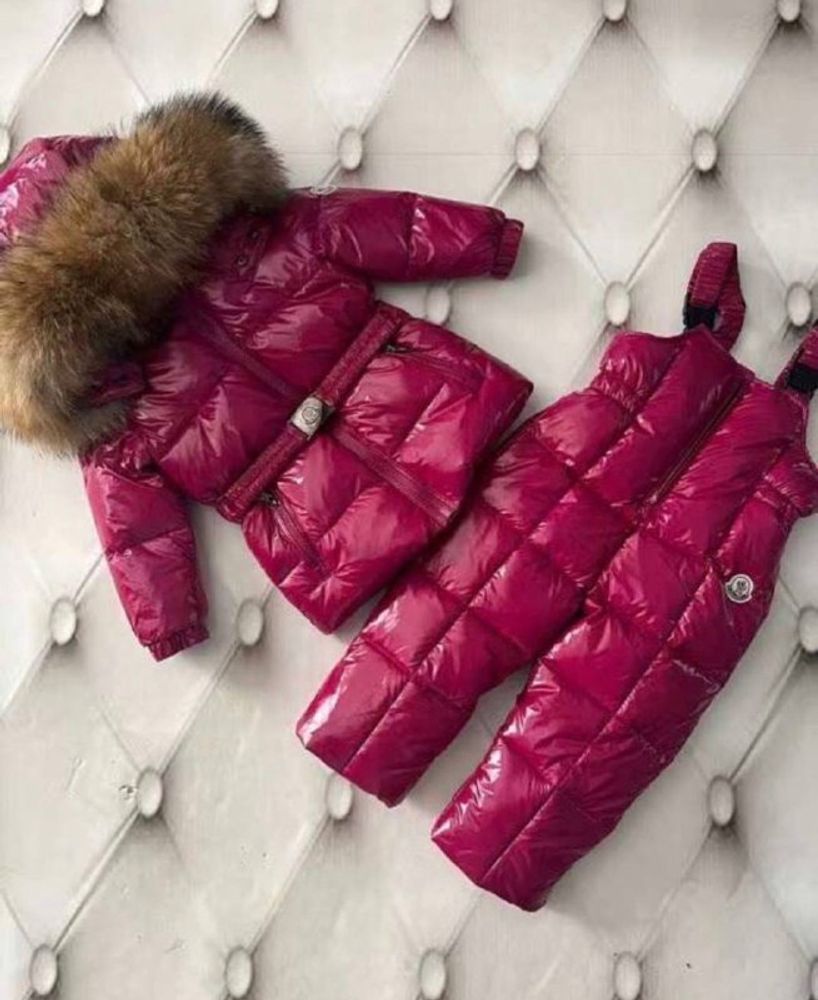 Детский брендовый зимний костюм Buba Moncler Black Edition